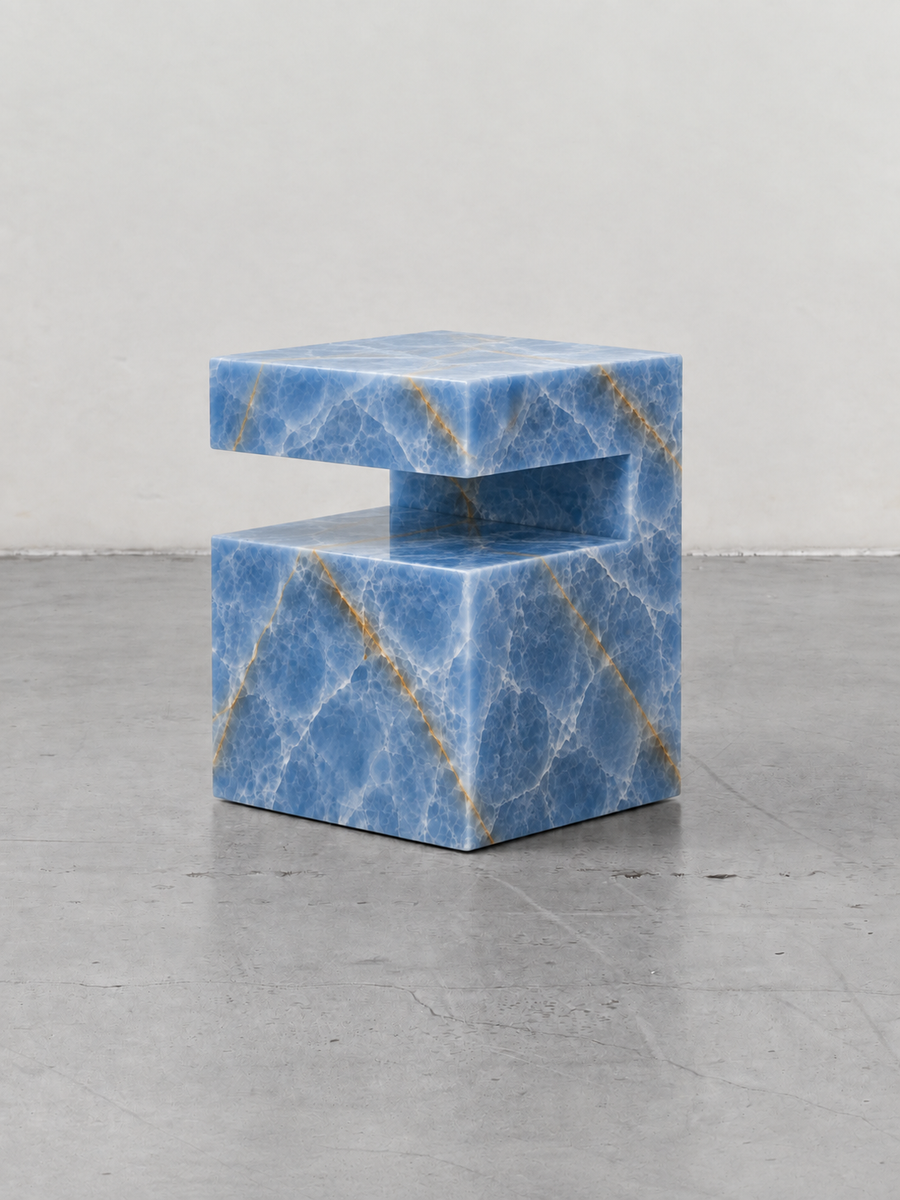 Blue Onyx Qubic Coffee Table