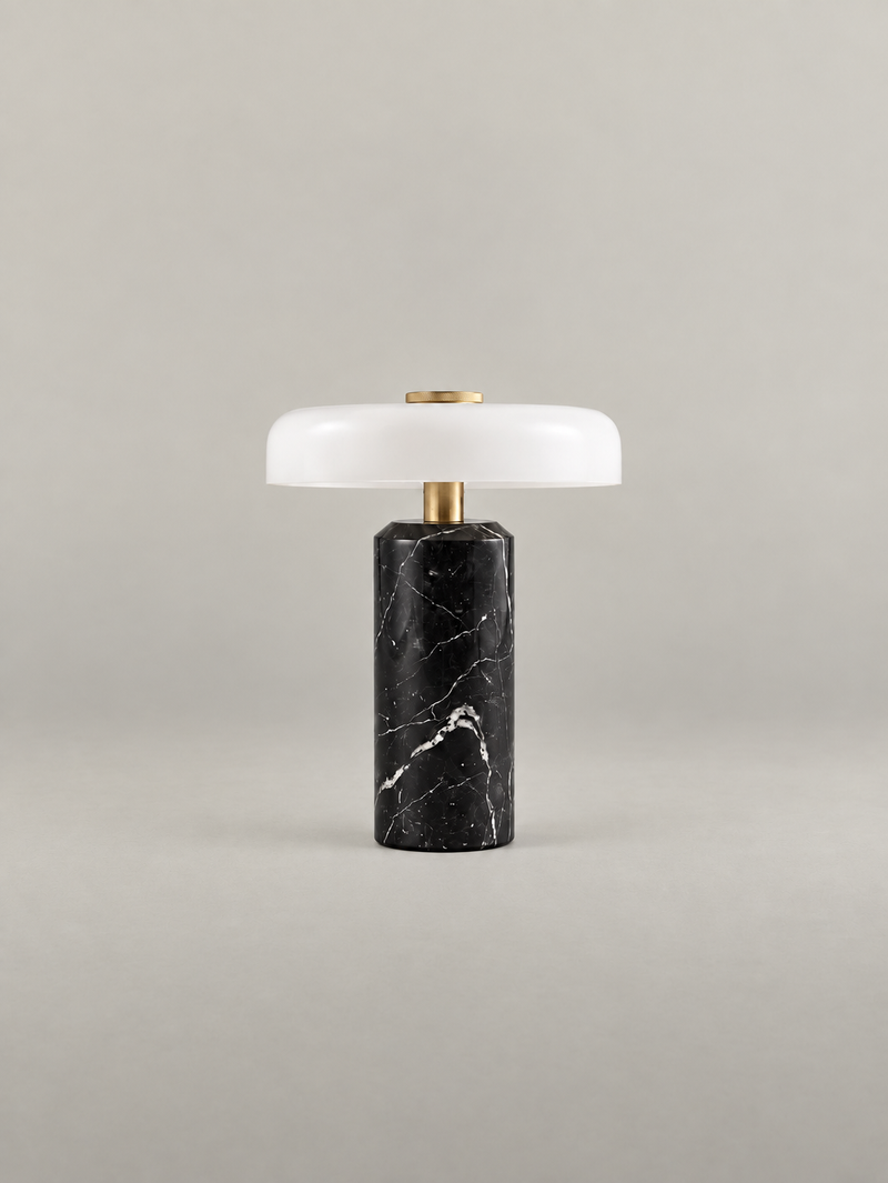 Lampka stołowa Marta Black Marble