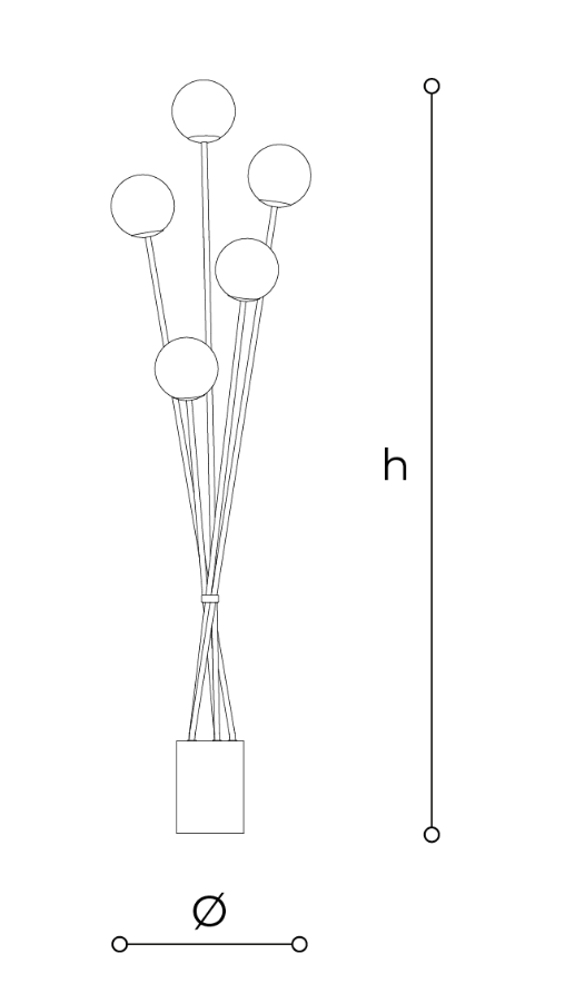 Lampa podłogowa Tea 2392/P Italamp