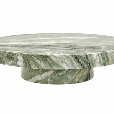 Okrągły stolik kawowy Plinth Cipollino