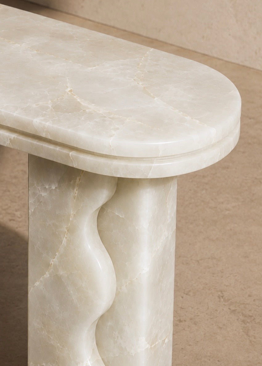 Konsola Contour White Onyx