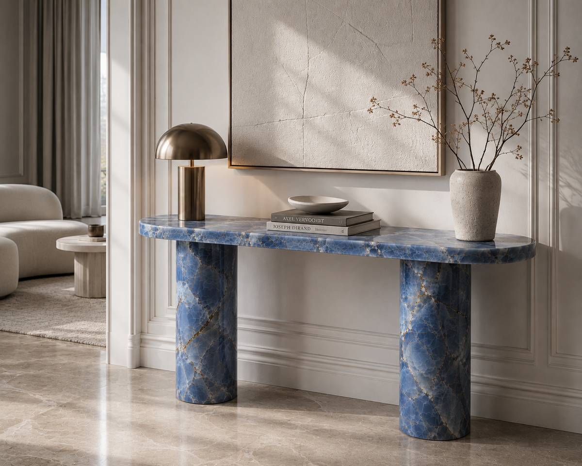 Pillar Windsor Blue Onyx Console