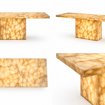 Stół jadalniany Monolith Honey Onyx