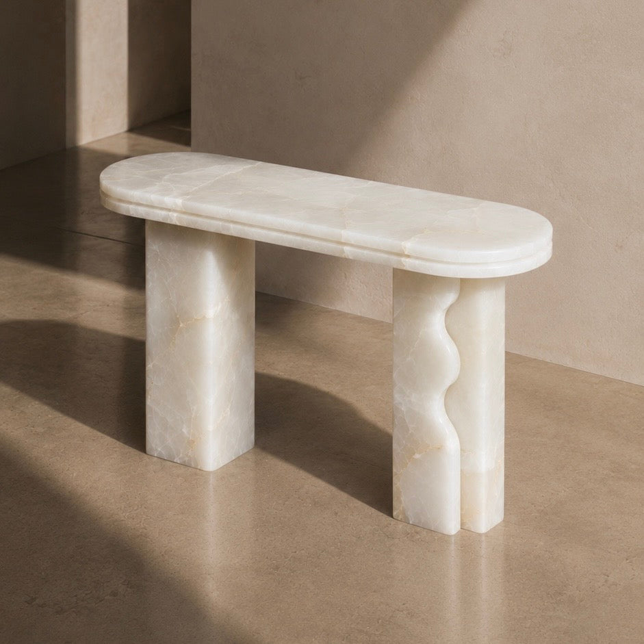 Konsola Contour White Onyx