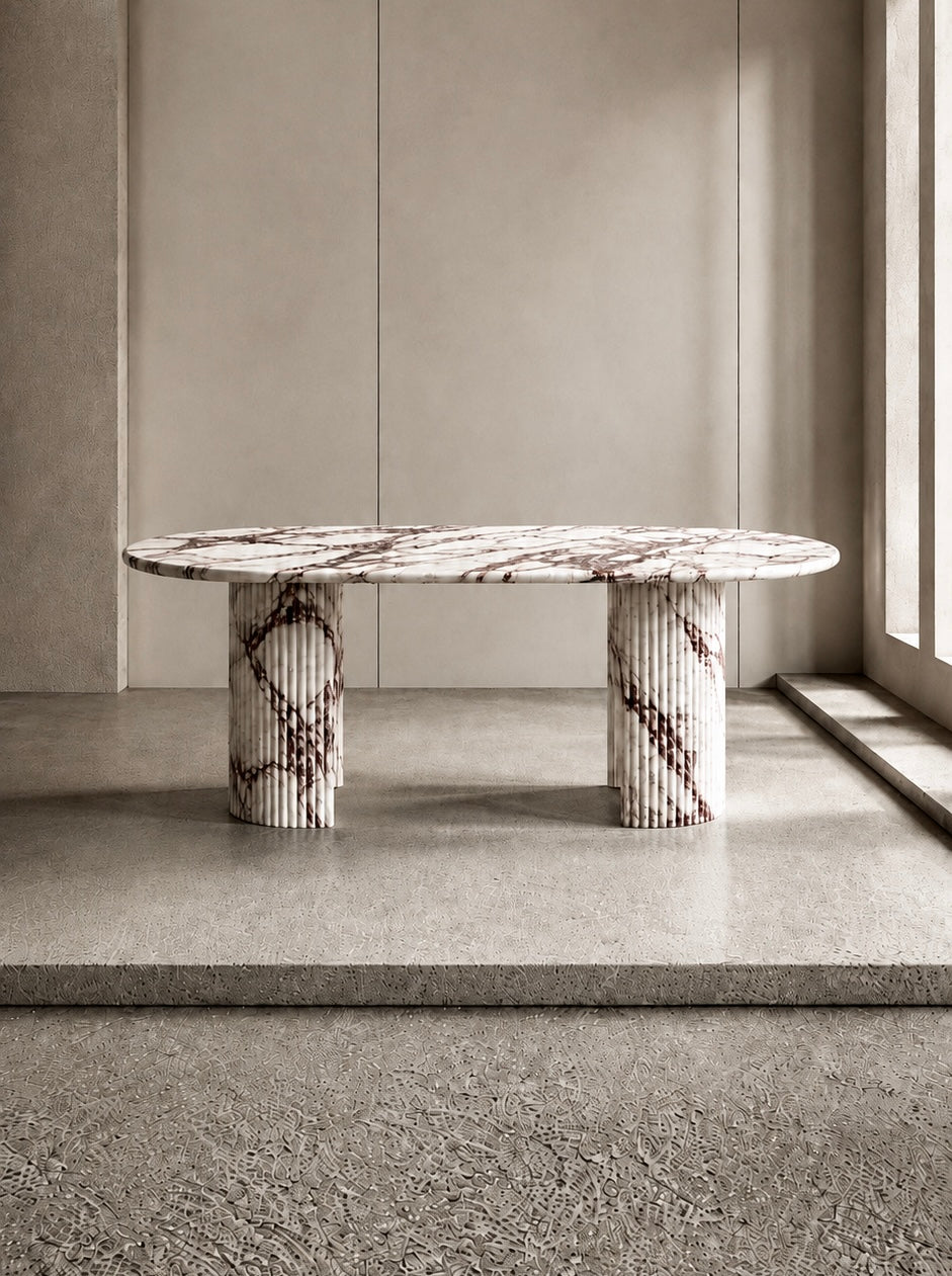 Calacatta Viola Monolith Dining Table
