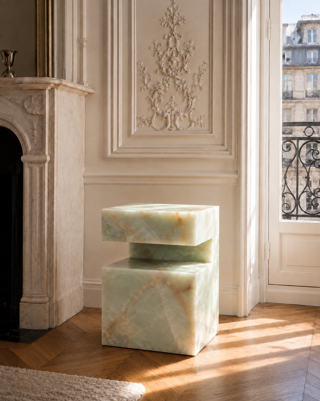 Stolik Green Onyx Qubic