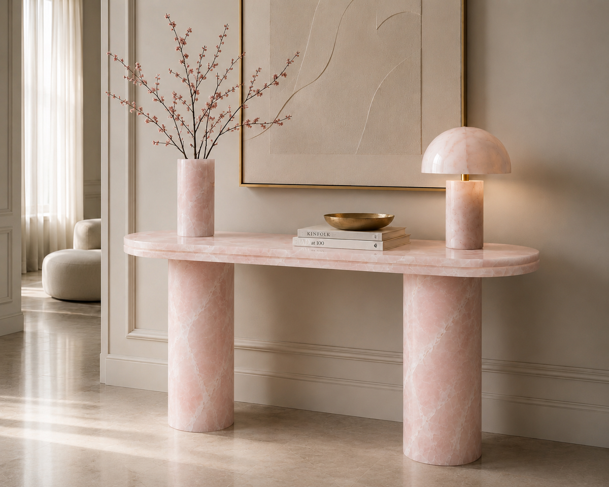 Pillar Pink Onyx Console