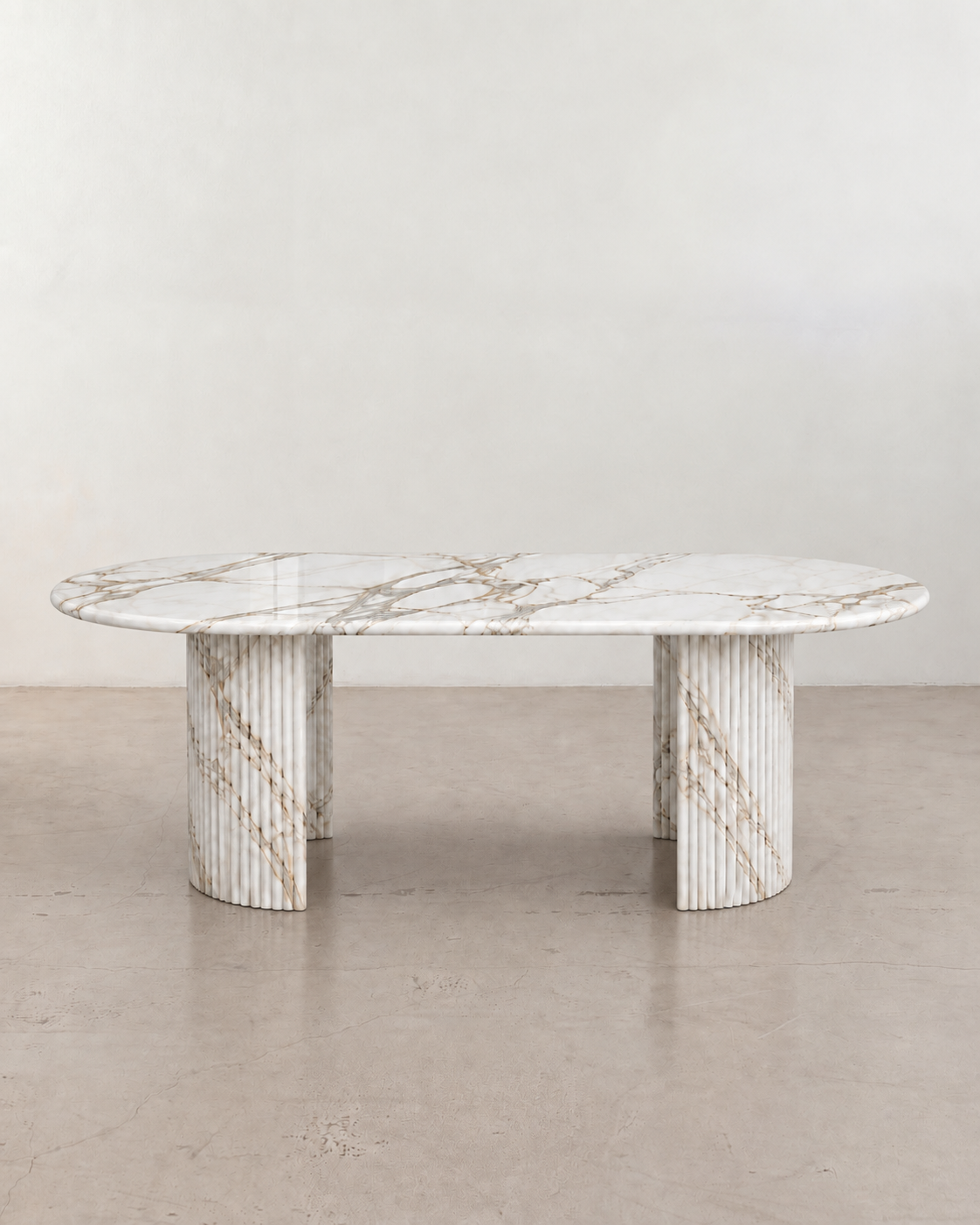 Calacatta Monolith dining table