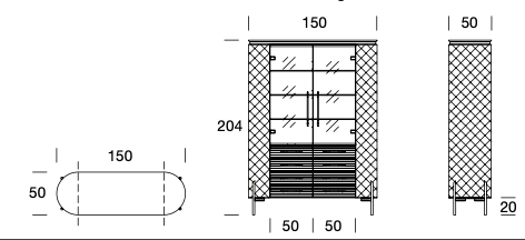 Display Cabinet Brera