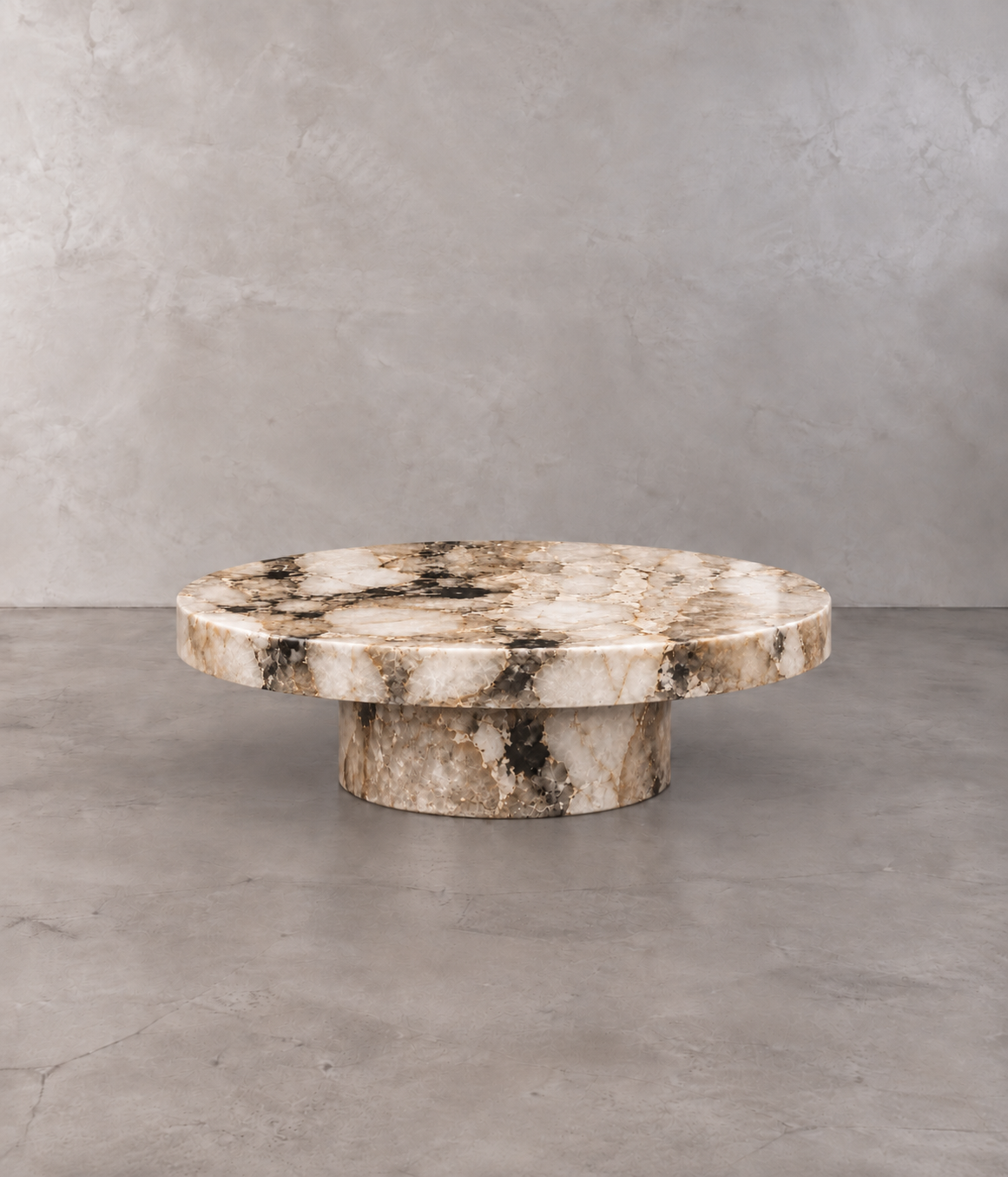 Plinth Patagonia round coffee table
