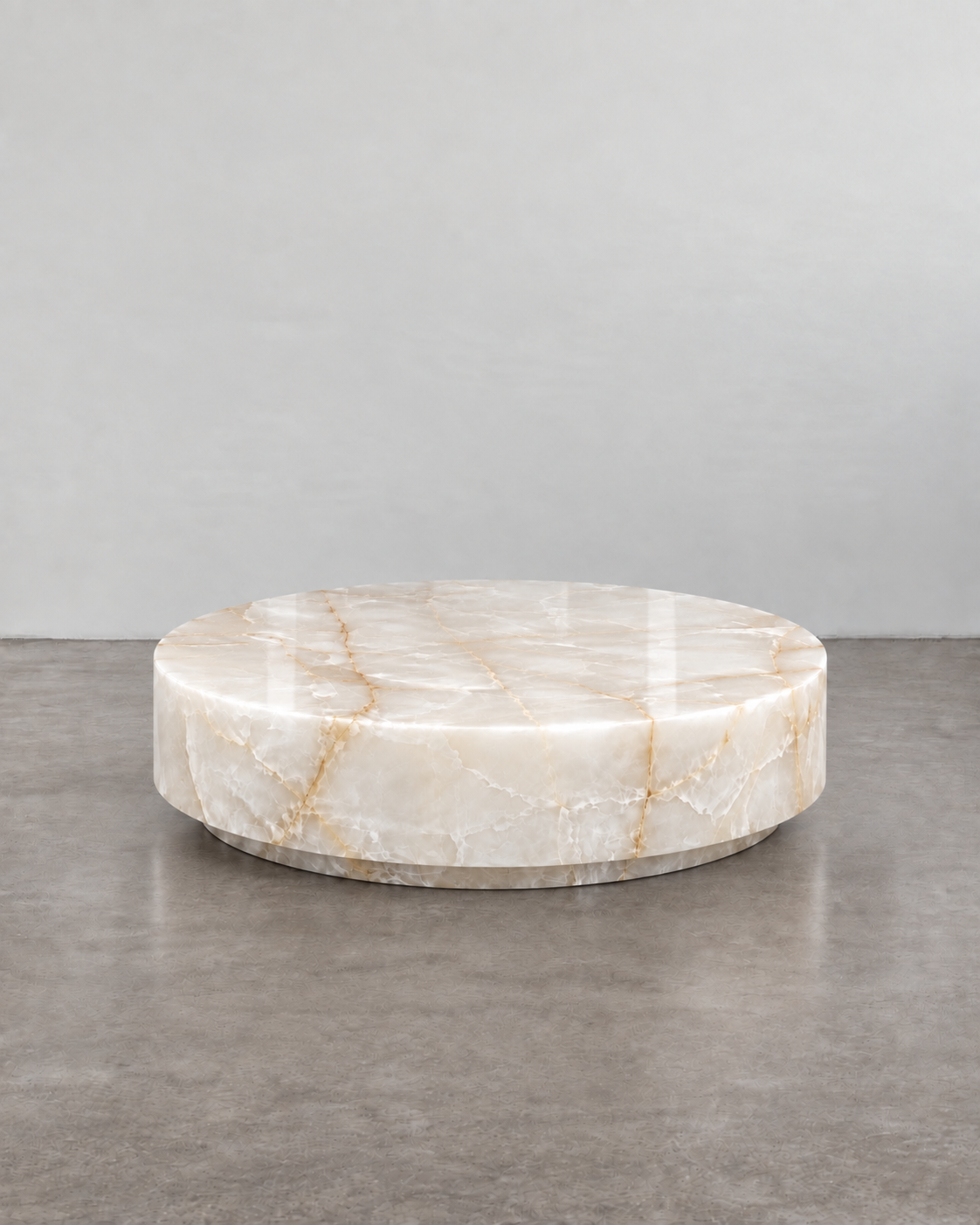 Coffee table Rondo White Onyx