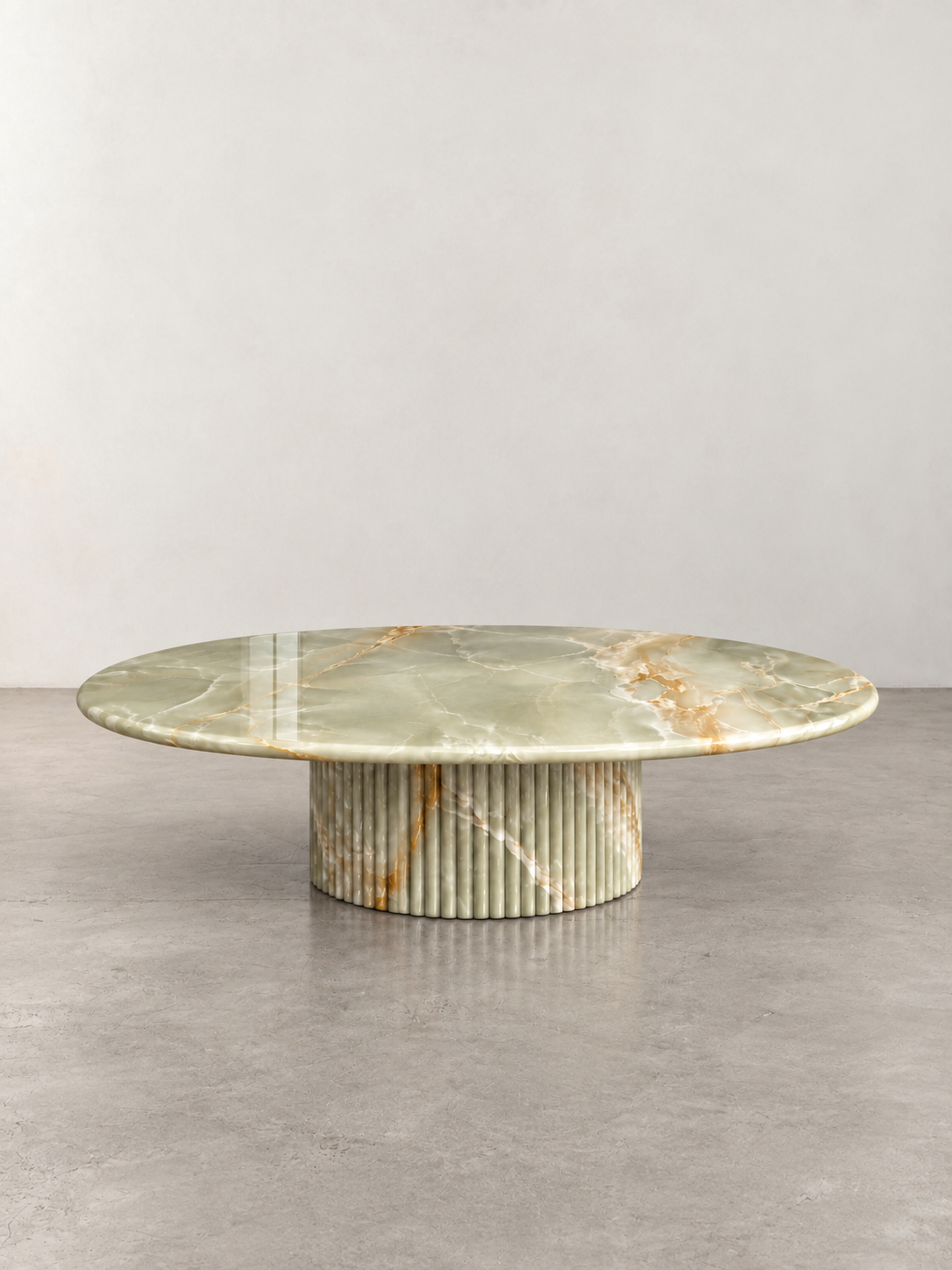 Orbit Green Onyx Coffee Table