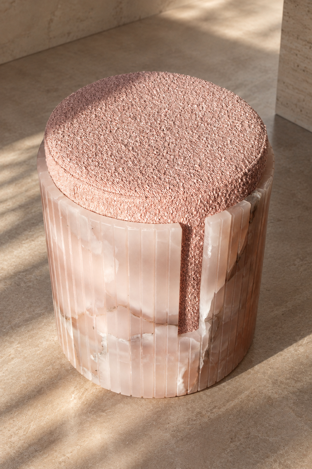 Puf Fiona Pink Onyx