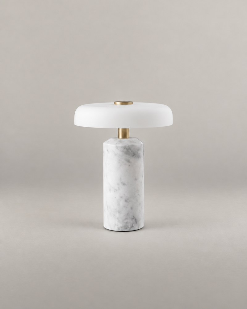 Lampka stołowa Marta White Marble