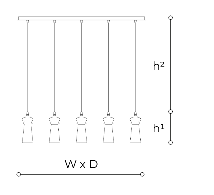 Licio 2296/L5 Italamp Pendant Lamp